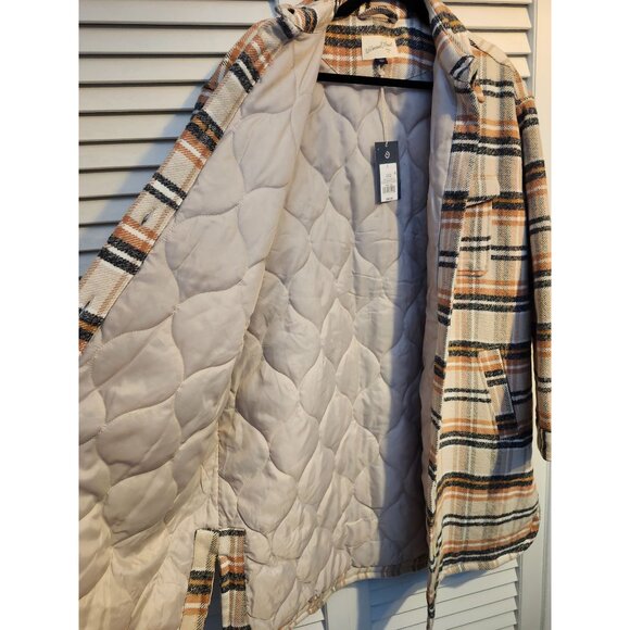 NWT Universal Thread Coat Oversized Plaid Quilted Jacket Sz Large - Picture 11 of 13